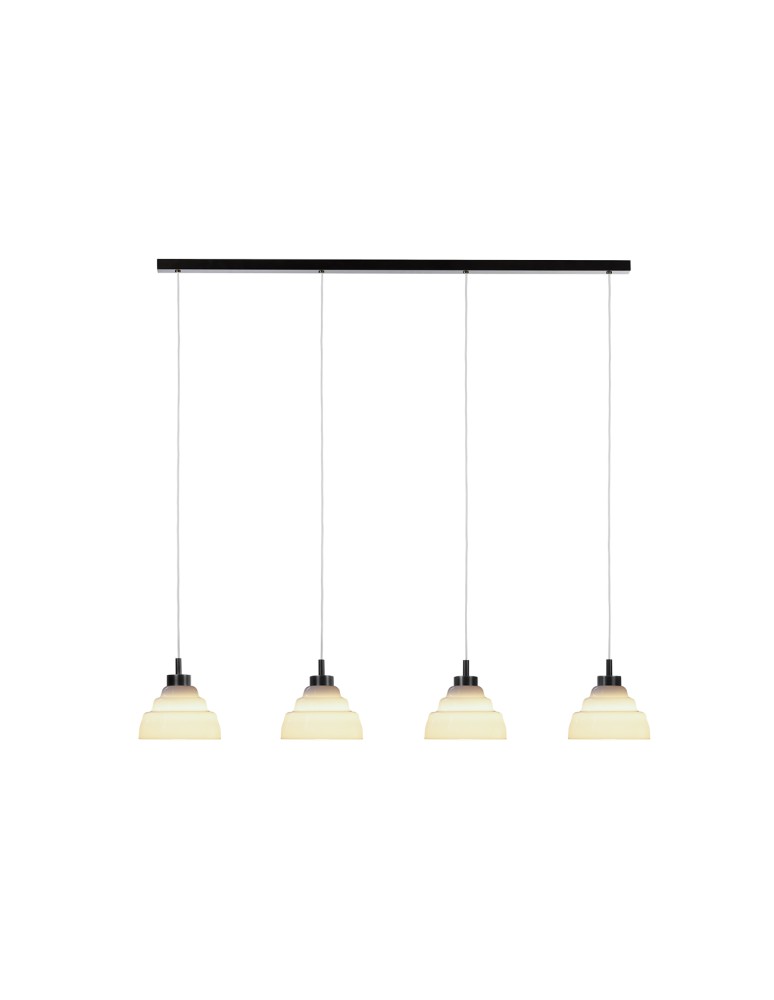 Pendant lamps on a strip - Argon VENTURA 1860 E27 (light source not included) / 230V glass, brushed lacquered steel - product kolory-swiatla.pl 2