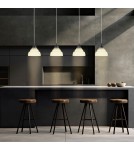 Pendant lamps on a strip - Argon VENTURA 1860 E27 (light source not included) / 230V glass, brushed lacquered steel - product 3