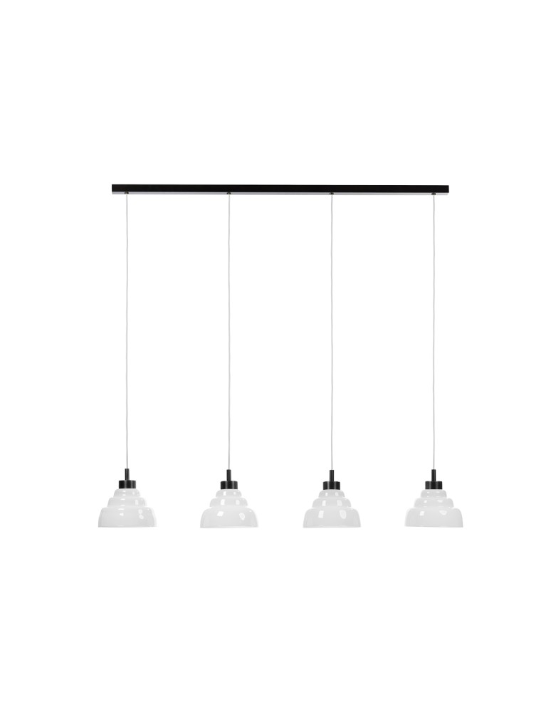 Pendant lamps on a strip - Argon VENTURA 1860 E27 (light source not included) / 230V glass, brushed lacquered steel - product kolory-swiatla.pl 4