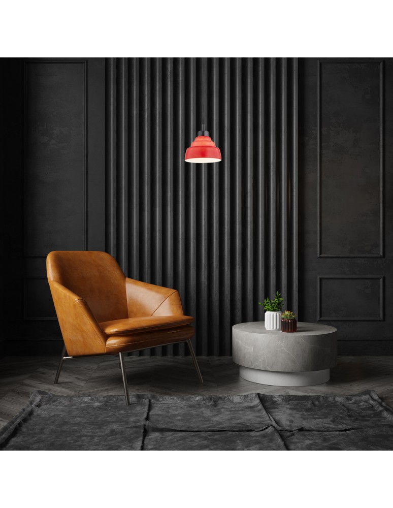 Single pendant lamps - Argon VENTURA 8776 E27 (light source not included) / 230V glass, brushed lacquered steel - product kolory-swiatla.pl 5