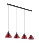 Pendant lamps on a strip - Argon VENTURA 1859 E27 (light source not included) / 230V glass, brushed lacquered steel - product 2