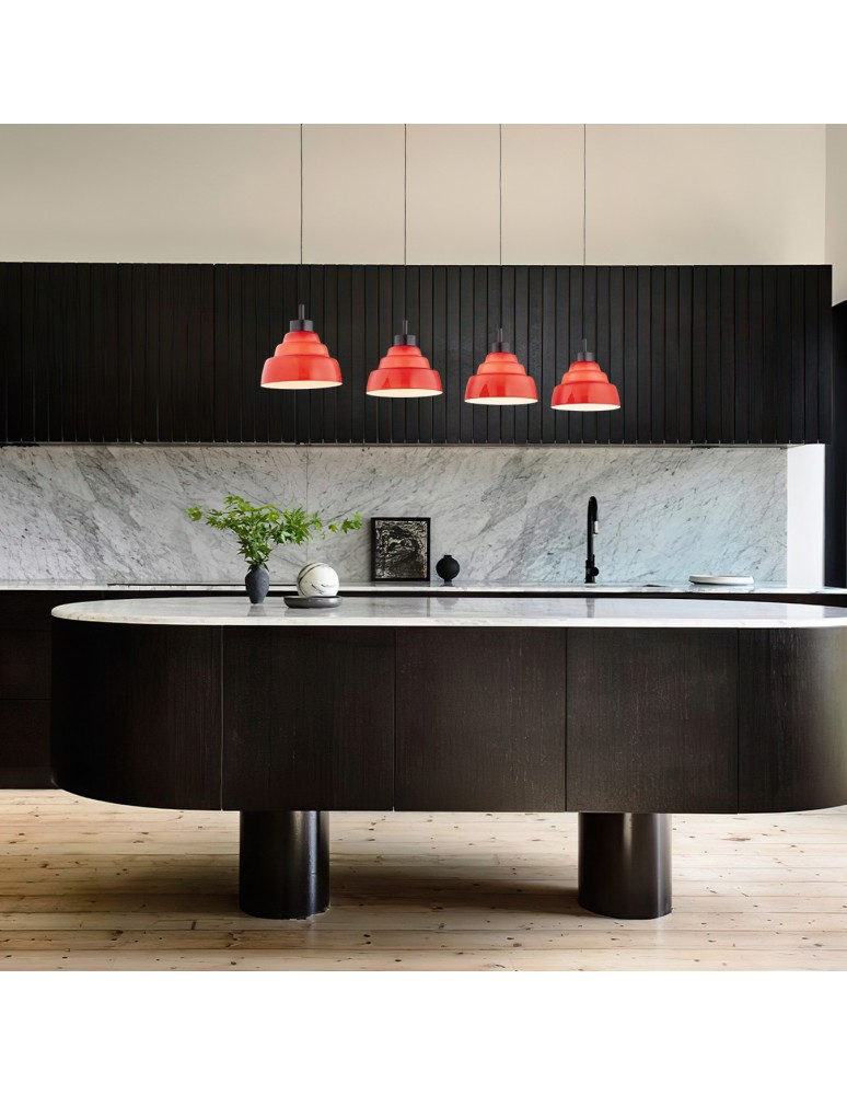 Pendant lamps on a strip - Argon VENTURA 1859 E27 (light source not included) / 230V glass, brushed lacquered steel - product kolory-swiatla.pl 5