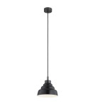 Single pendant lamps - Argon VENTURA 8775 E27 (light source not included) / 230V glass, brushed lacquered steel - product 1