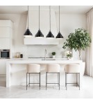 Pendant lamps on a strip - Argon VENTURA 1858 E27 (light source not included) / 230V glass, brushed lacquered steel - product 5