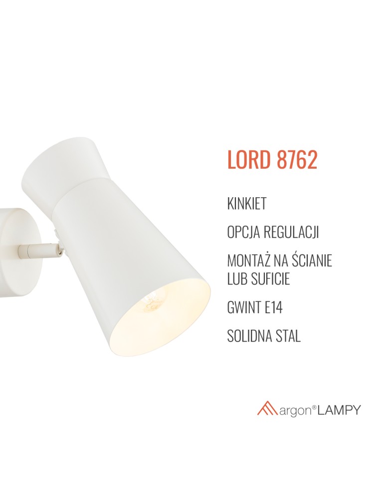 Adjustable wall lamps - Argon LORD 8762 E14 (light source not included) / 230V lacquered steel - product kolory-swiatla.pl 9