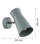 Argon LORD 8766  E14 (nie zawiera źródła światła) / 230V stal lakierowana