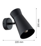 Argon LORD 8763  E14 (nie zawiera źródła światła) / 230V stal lakierowana