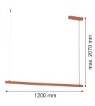 Argon MIAMI 8834        LED (zintegrowany) 230V / 3000 K stal lakierowana