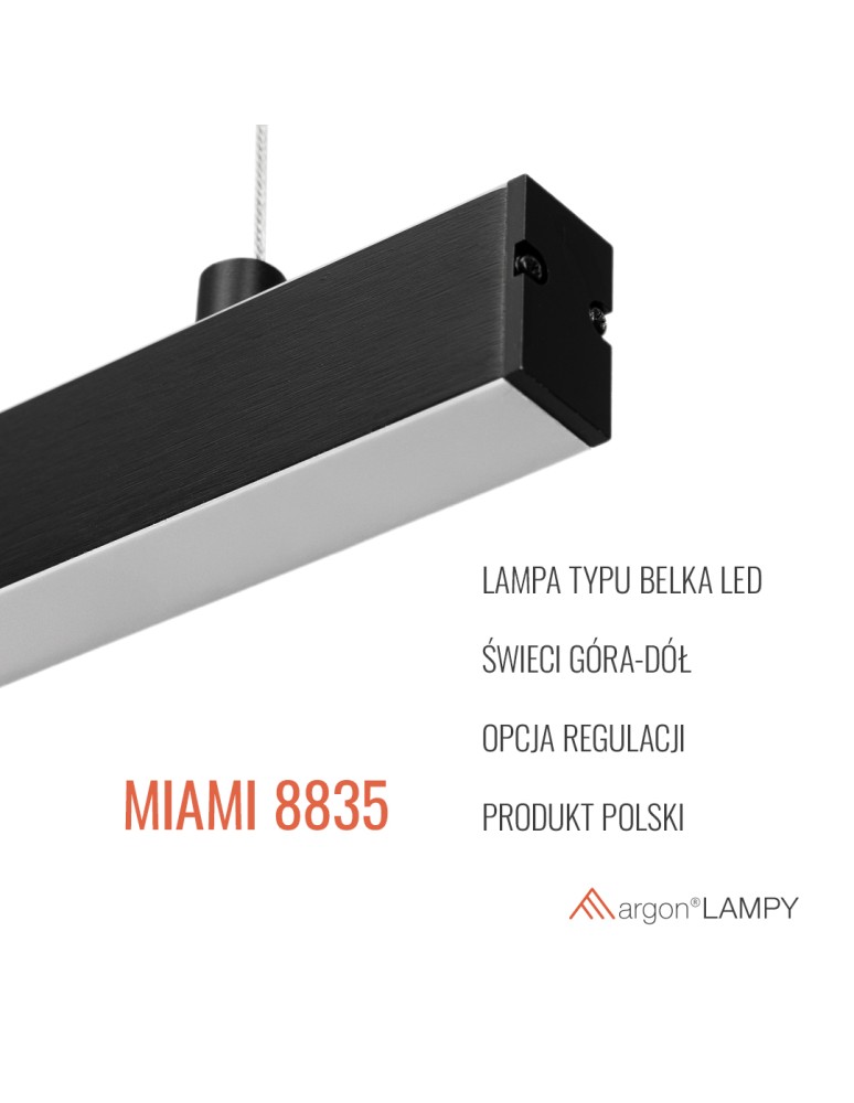 Pendant lamps over the island - Argon MIAMI 8835 LED (integrated) 230V / 3000 K lacquered steel - product kolory-swiatla.pl 7