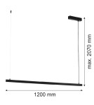 Argon MIAMI 8835  LED (zintegrowany) 230V / 3000 K stal lakierowana