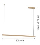 Argon MIAMI 8836  LED (zintegrowany) 230V / 3000 K stal lakierowana