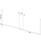 Argon MIAMI 8837  LED (zintegrowany) 230V / 3000 K stal lakierowana