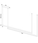 Argon MIAMI 8837  LED (zintegrowany) 230V / 3000 K stal lakierowana