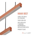Argon MIAMI 8837  LED (zintegrowany) 230V / 3000 K stal lakierowana