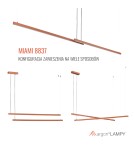 Pendant lamps over the island - Argon MIAMI 8837 LED (integrated) 230V / 3000 K lacquered steel - product 17