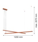 Pendant lamps over the island - Argon MIAMI 8837 LED (integrated) 230V / 3000 K lacquered steel - product 18