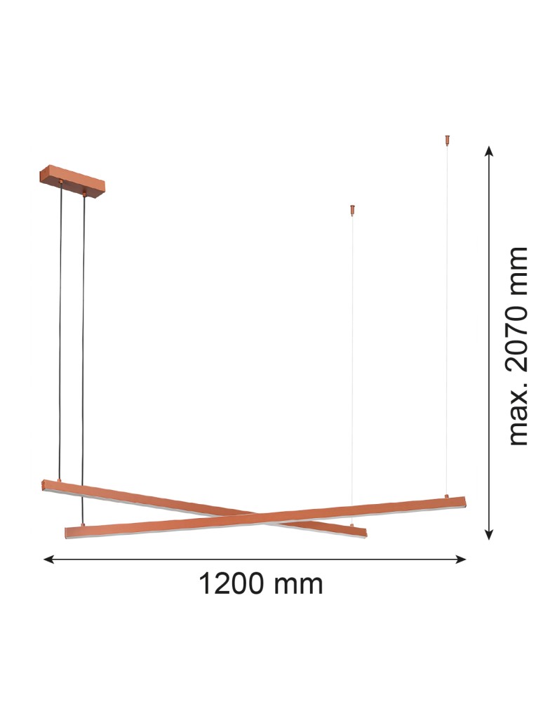 Argon MIAMI 8837  LED (zintegrowany) 230V / 3000 K stal lakierowana