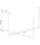 Argon MIAMI 8837  LED (zintegrowany) 230V / 3000 K stal lakierowana