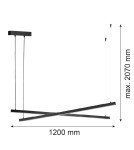 Argon MIAMI 8838  LED (zintegrowany) 230V / 3000 K stal lakierowana