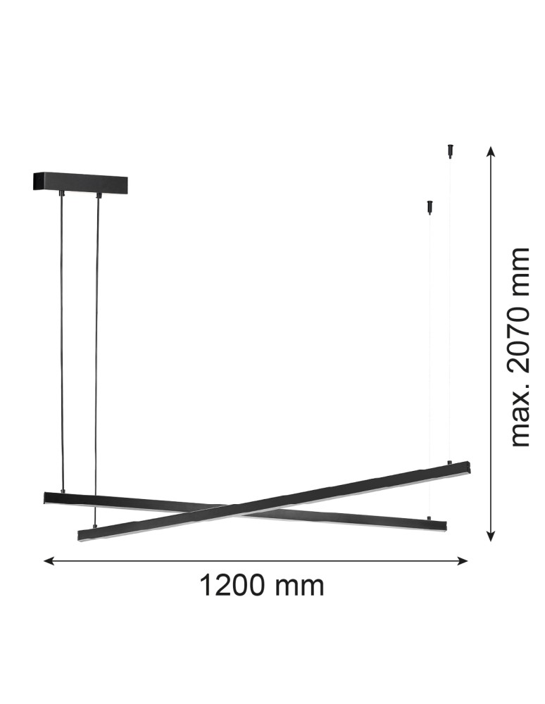 Argon MIAMI 8838  LED (zintegrowany) 230V / 3000 K stal lakierowana