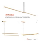Argon MIAMI 8839  LED (zintegrowany) 230V / 3000 K stal lakierowana