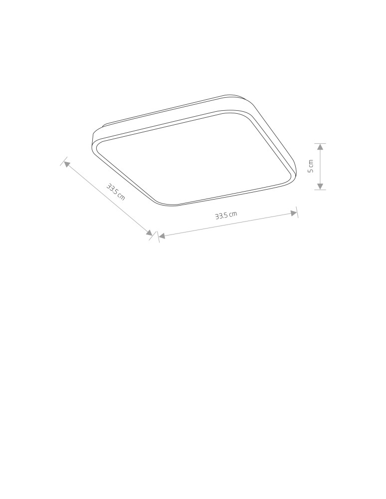 LED Plafonds - Nowodvorski AGNES SQUARE LED PRO Ceiling Lamps Plafond Max power 16W LED IP44 3000K White 10989 - product kolory-swiatla.pl 6