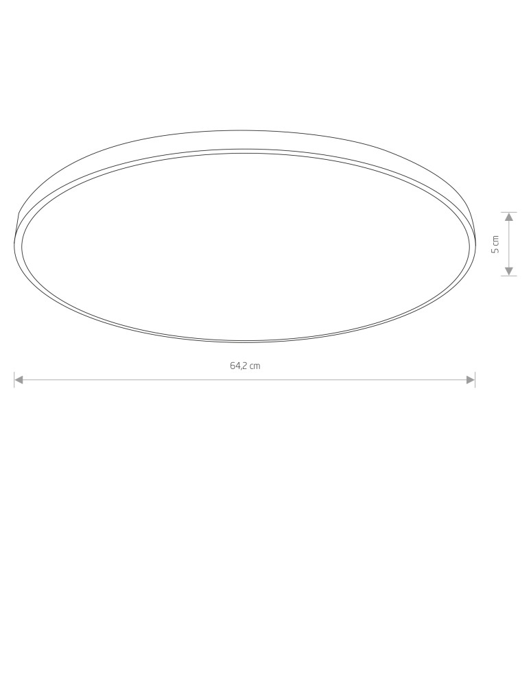 Nowodvorski AGNES ROUND LED PRO  Lampy sufitowe Plafon Max moc 64W LED IP44 3000K Biały 10981