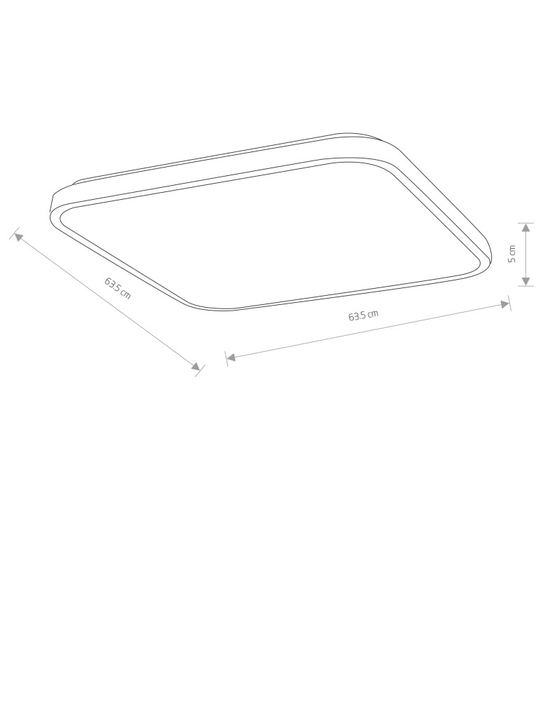 Nowodvorski AGNES SQUARE LED PRO  Lampy sufitowe Plafon Max moc 64W LED IP44 3000K Biały 10993