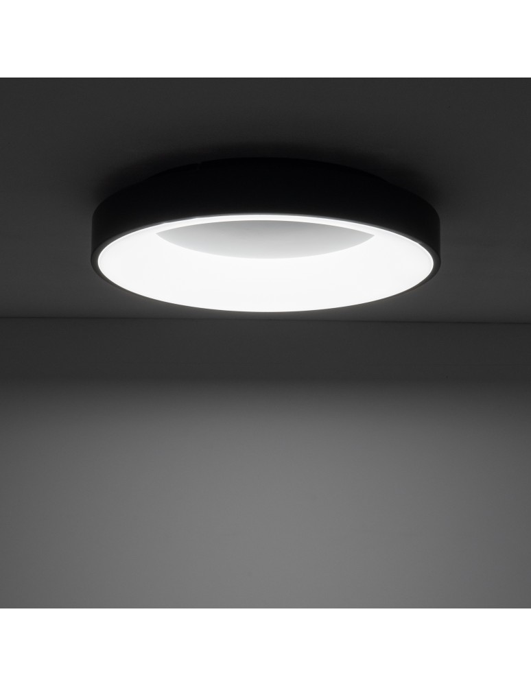LED ceiling lamps - Nowodvorski NIKKI ROUND LED Ceiling Lamps Plafond Max power 48W LED 4000K Black 11211 - product kolory-swiatla.pl 2