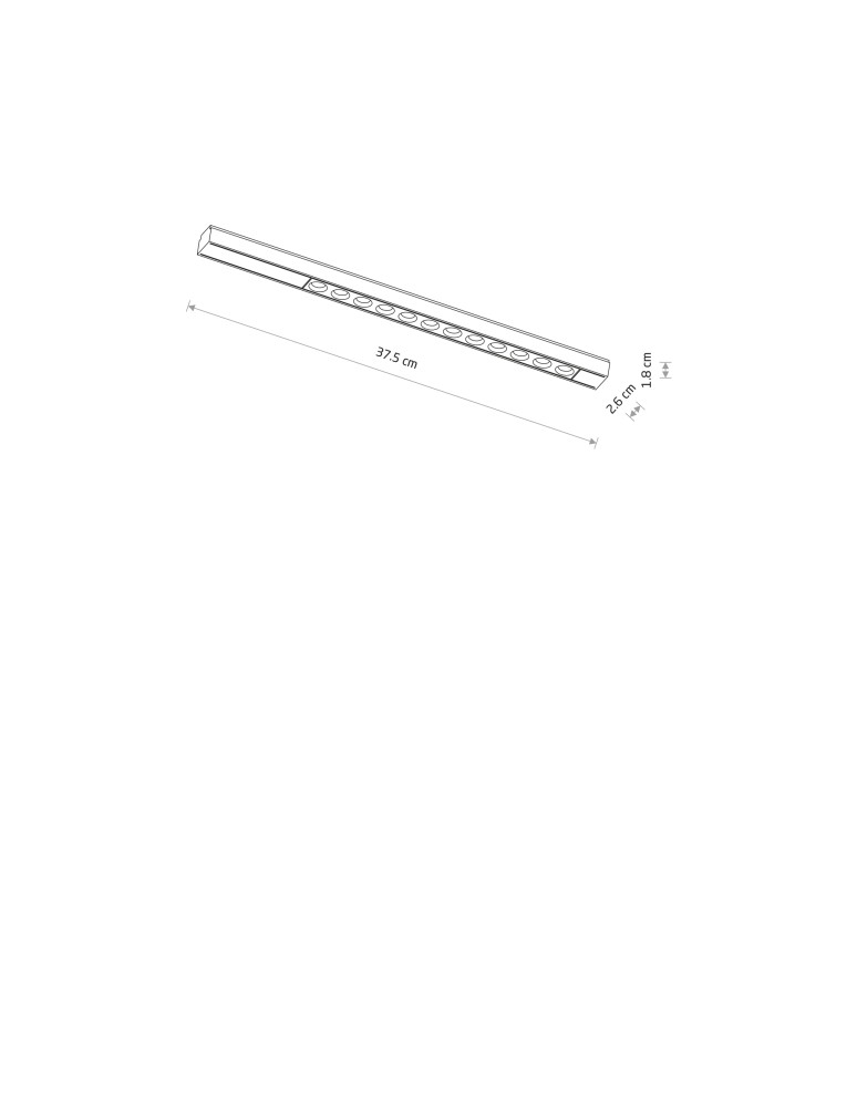Nowodvorski UT-LVM FOCUS LED 12W Systemy szynowe 1-obwodowy niskonapięciowy 48V   UT- LVM Lampy led Max moc 12W LED  3000K Czar