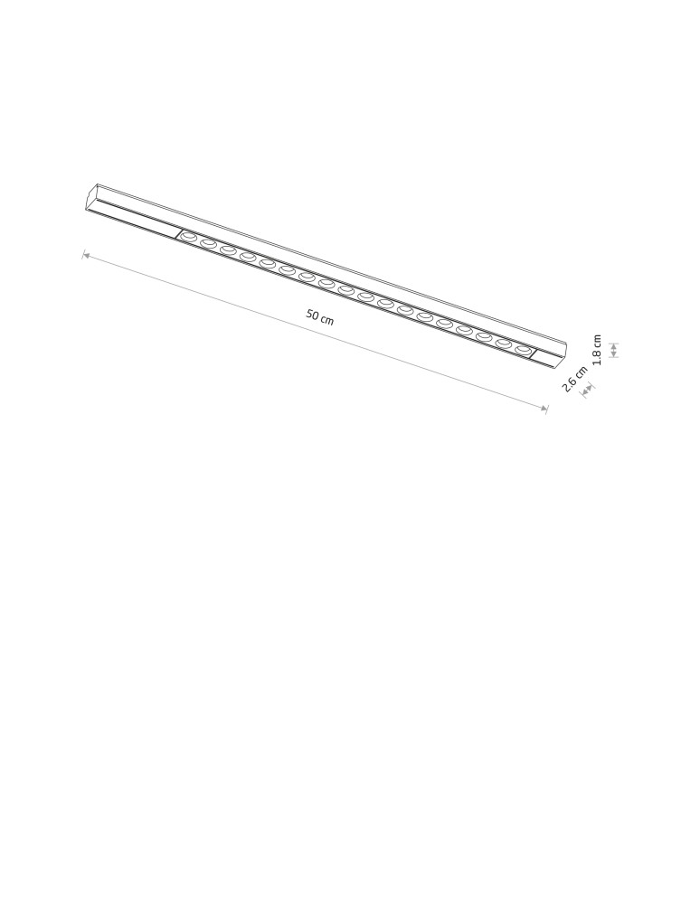 Magnetic rail lamps - Nowodvorski UT-LVM FOCUS LED 18W Rail systems 1-circuit low voltage 48V UT- LVM led lamps Max power 18W LED 3000K Black - product kolory-swiatla.pl 5