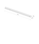 Magnetic rail lamps - Nowodvorski UT-LVM LINE LED 18W Rail systems 1-circuit low voltage 48V UT- LVM LED lamps Max power 18W LED 3000K Black. - product 5