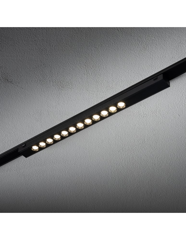 Magnetic rail lamps - Nowodvorski UT-LVM FOCUS LED 12W Rail systems 1-circuit low voltage 48V UT- LVM led lamps Max power 12W LED 4000K Black - product kolory-swiatla.pl 2