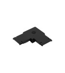 Accessories for magnetic busbars - Nowodvorski UT-LVM L CONNECTOR Rail systems 1-circuit low voltage 48V UT- LVM Surface mounted accessories Black 11325 - product 1