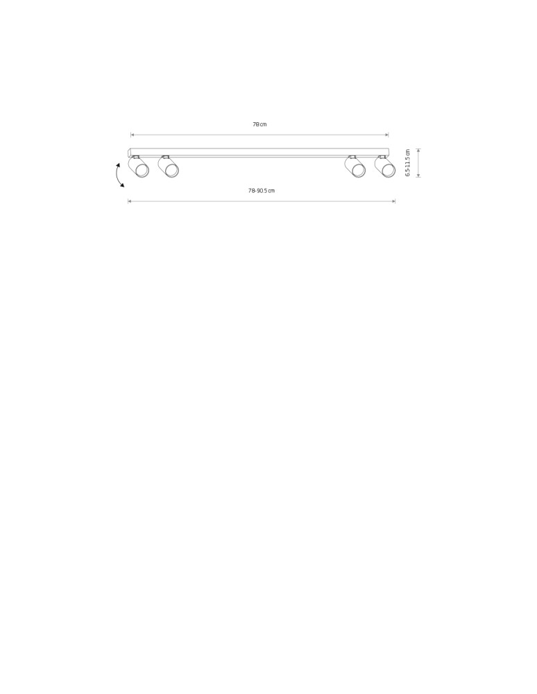 Spotlight ceiling lamps - Nowodvorski FOURTY Spotlight/Spot Max power 10W only LED GU10 R35 Umbra gray 11467 - product kolory-swiatla.pl 2