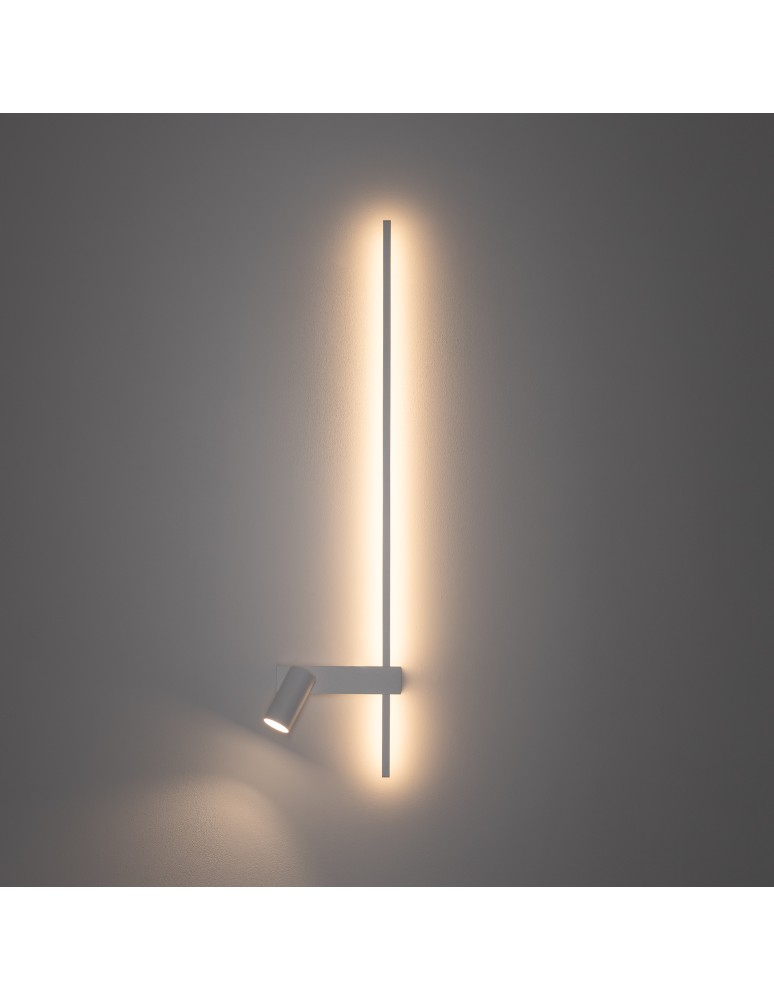 Wall lamps for bedrooms - Nowodvorski EASY LED RIGHT Wall mounted Adjustable with on/off switch Max power 1x10W only LED, 1x11W LED GU10 R35, LED 3000K Wh - product kolory-swiatla.pl 2