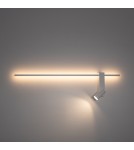 Wall lamps for bedrooms - Nowodvorski EASY LED RIGHT Wall mounted Adjustable with on/off switch Max power 1x10W only LED, 1x11W LED GU10 R35, LED 3000K Wh - product 4