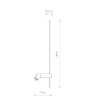 Wall lamps for bedrooms - Nowodvorski EASY LED RIGHT Wall mounted Adjustable with on/off switch Max power 1x10W only LED, 1x11W LED GU10 R35, LED 3000K Wh - product 7