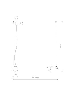 Nowodvorski FOURTY  Lampy sufitowe Lampy wiszące Max moc 10W only LED GU10 R35, G9  Czarny 11447 - produkt 2