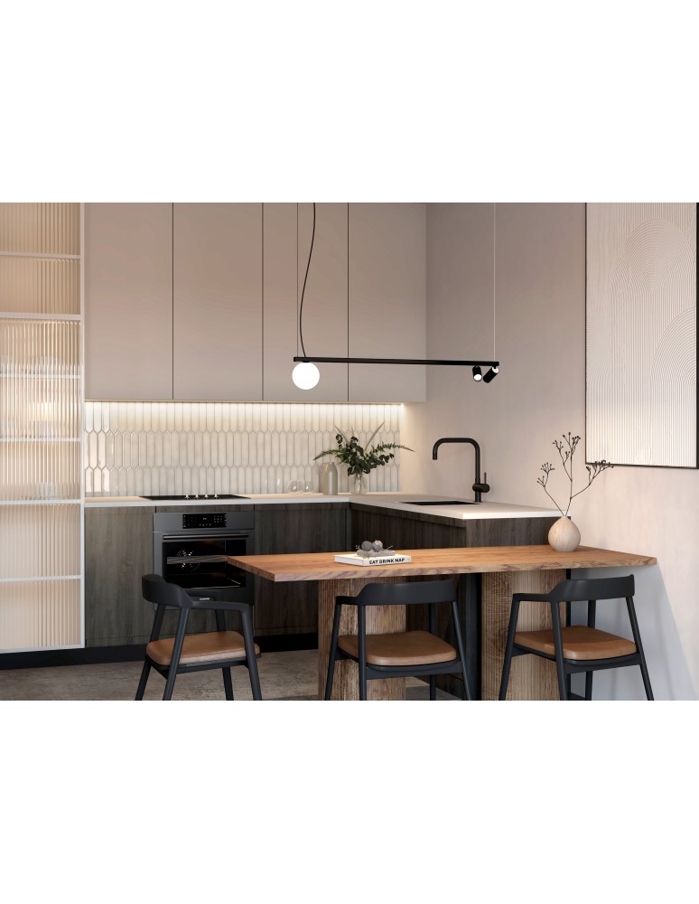 Pendant lamps over the island - Nowodvorski FOURTY Ceiling lamps Pendant lamps Max wattage 10W only LED GU10 R35, G9 Black 11447 - product kolory-swiatla.pl 3
