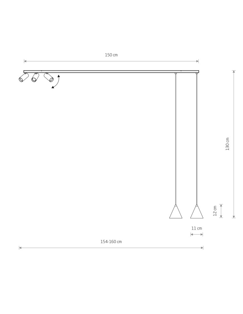 Nowodvorski FOURTY  Lampy sufitowe Sufitowa Max moc 10W only LED GU10 R50, GU10 R35  Czarny 11448