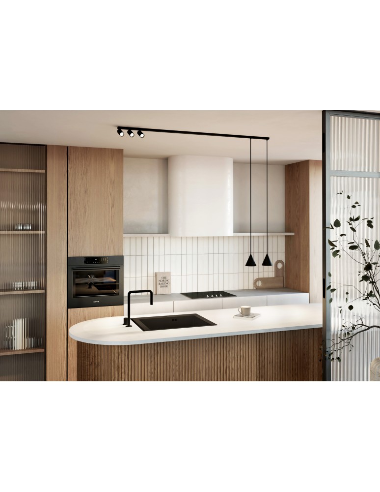 Pendant lamps over the island - Nowodvorski FOURTY Ceiling Lamps Max wattage 10W only LED GU10 R50, GU10 R35 Black 11448 - product kolory-swiatla.pl 3