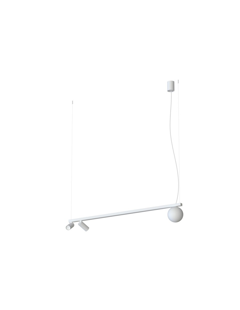 Pendant lamps over the island - Nowodvorski FOURTY Ceiling lamps Pendant lamps Max wattage 10W only LED GU10 R35, G9 White 11445 - product kolory-swiatla.pl 1