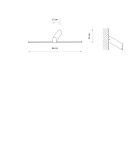 Wall lamps over the mirror - Nowodvorski SLASH LED Wall Sconces Max power 10W LED 3000K Black 11431 - product 6