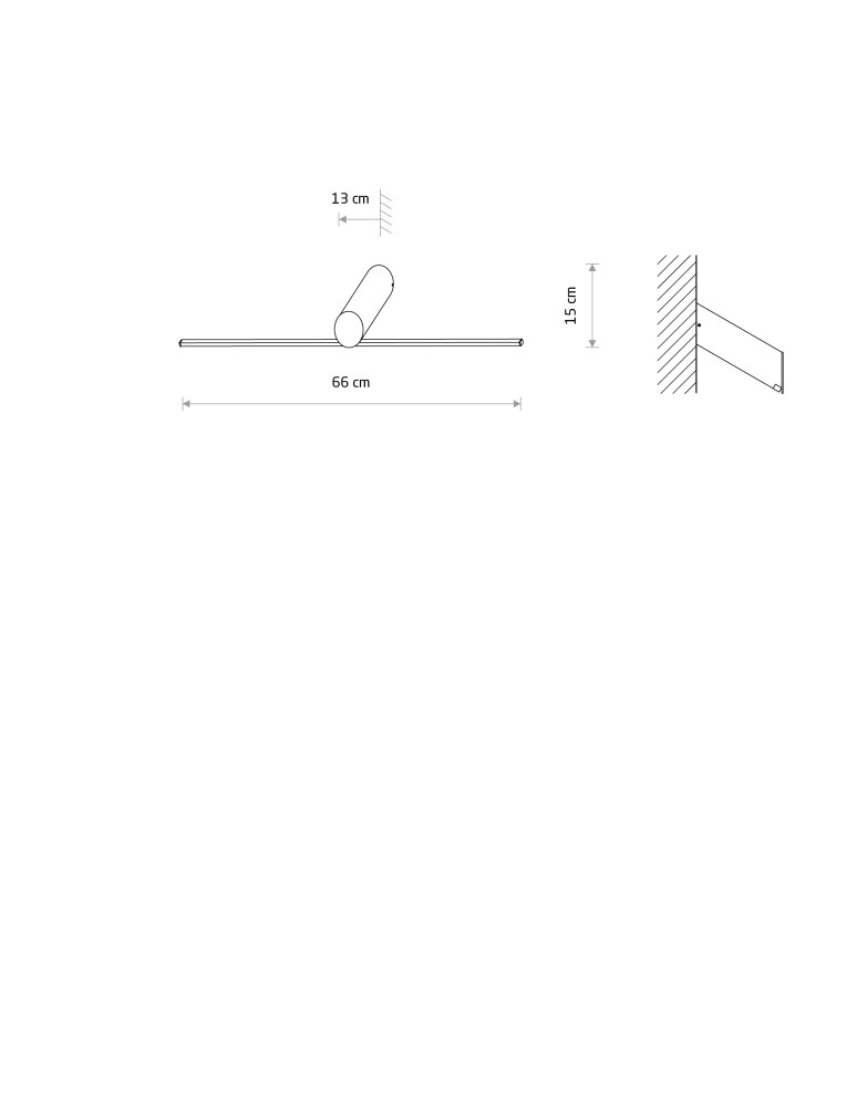 Wall lamps over the mirror - Nowodvorski SLASH LED Wall Sconces Max power 10W LED 3000K Black 11431 - product kolory-swiatla.pl 6