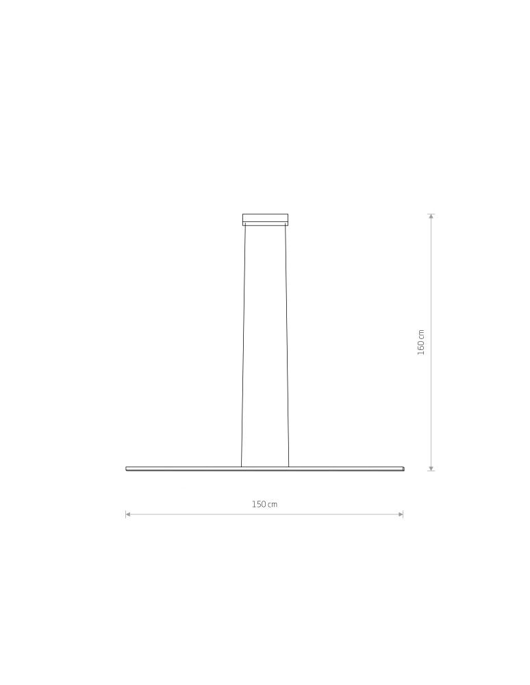 Pendant lamps over the island - Nowodvorski BAR LED M Ceiling Lights Linear Max power 32W LED 3000K White 11581 - product kolory-swiatla.pl 6