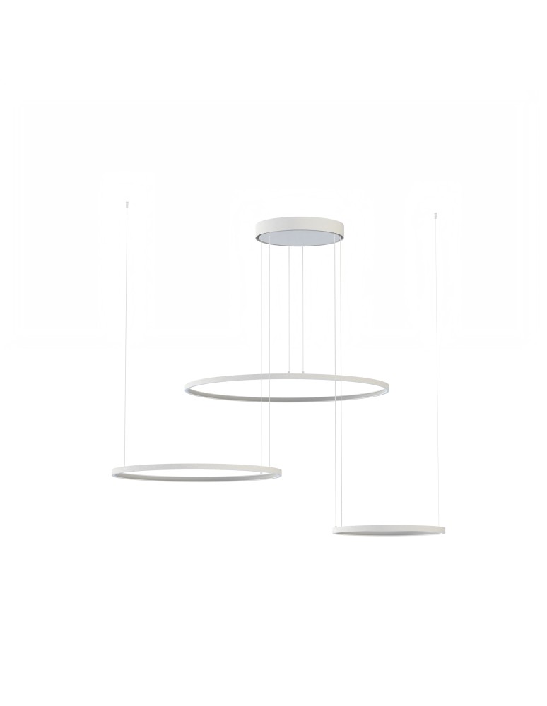 Pendant lamps circles - Nowodvorski CIRCOLO LED Ceiling Lamps Pendant Lamps Max power 45W LED 3000K White 11602 - product kolory-swiatla.pl 1