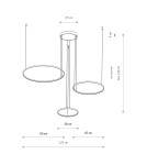 Nowodvorski CIRCOLO LED  Lampy sufitowe Lampy wiszące Max moc 45W LED  3000K Biały 11602
