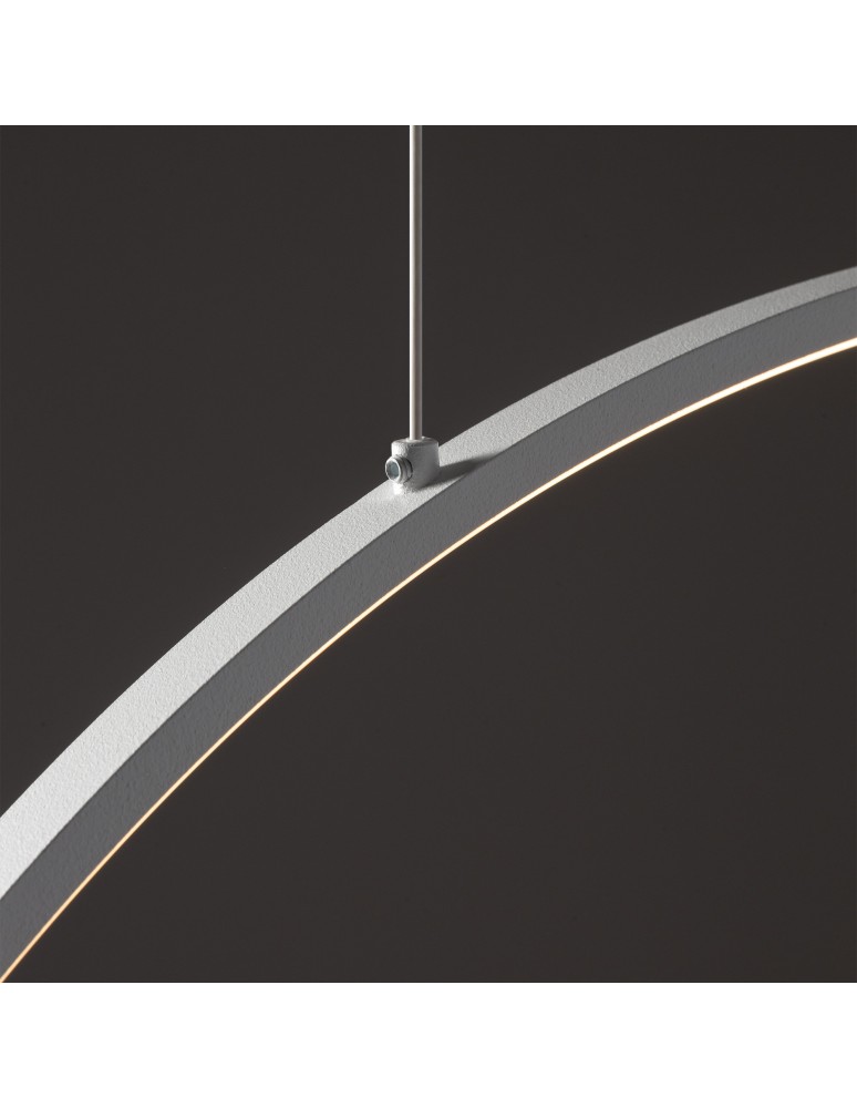 Pendant lamps circles - Nowodvorski CIRCOLO LED M Ceiling lamps Pendant lamps Max wattage 21W LED 3000K White 11605 - product kolory-swiatla.pl 5