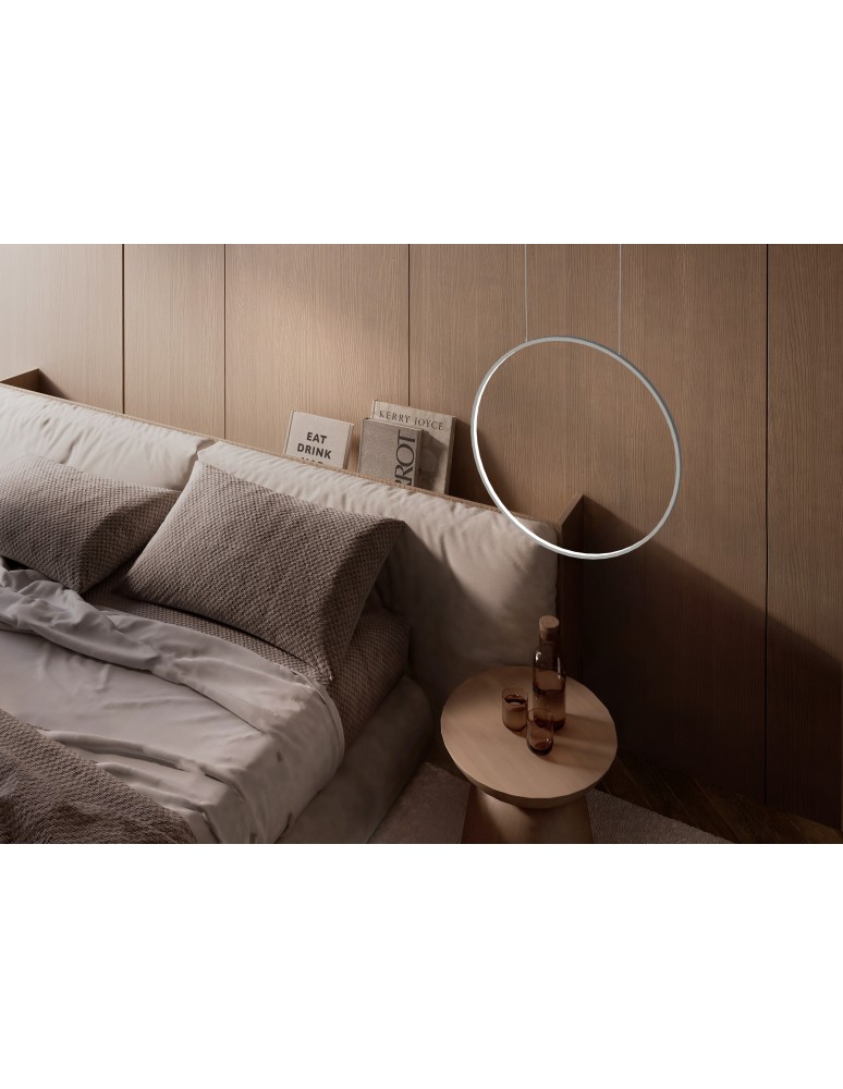 Pendant lamps circles - Nowodvorski CIRCOLO LED M Ceiling lamps Pendant lamps Max wattage 21W LED 3000K White 11605 - product kolory-swiatla.pl 8